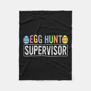 Egg Hunt Supervisor Matching Egg Hunting Mom Dad E Fleece Deken