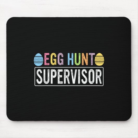 Egg Hunt Supervisor Matching Egg Hunting Mom Dad E Muismat (Voorkant)