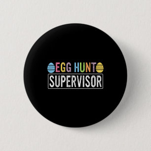 Egg Hunt Supervisor Matching Egg Hunting Mom Dad E Ronde Button 5,7 Cm