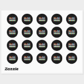 Egg Hunt Supervisor Outfit Schattige Pasen Ronde Sticker (Vel)