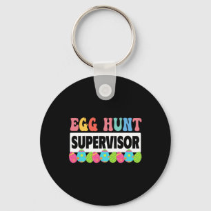 Egg Hunt Supervisor Outfit Schattige Pasen Sleutelhanger