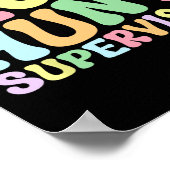 Egg Hunt Supervisor Retro Egg Hunting Party Mom Da Poster (Hoek)