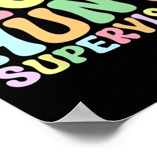 Egg Hunt Supervisor Retro Egg Hunting Party Mom Da Poster (Hoek)