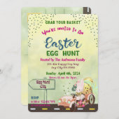 Egg Hunt Uitnodiging (Voorkant / Achterkant)