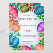 Egg Hunt Uitnodiging – Leuk & Feestelijk Pasen (Voorkant / Achterkant)