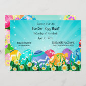 Egg Hunt Uitnodiging – Leuk & Feestelijk Pasen (Voorkant / Achterkant)