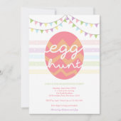 Egg Hunt Uitnodiging/Paasjacht Uitnodiging (Voorkant)
