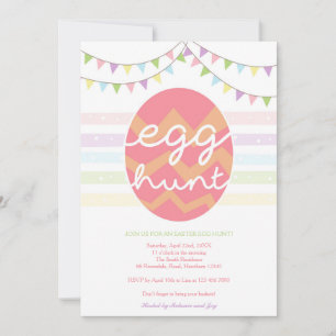 Egg Hunt Uitnodiging/Paasjacht Uitnodiging