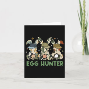 Egg Hunter Bunny Met Byckward Pet Jagen Pasen Kaart