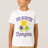 Egg Hunter Champion Moderne Paasvakantie T-shirt (Voorkant)