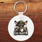 Egg Hunter Deer Buck Backward Pet Deer Hunting Eas Sleutelhanger (Voorkant)
