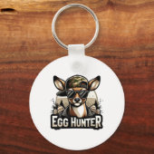 Egg Hunter Deer Buck Backward Pet Deer Hunting Eas Sleutelhanger (Voorkant)
