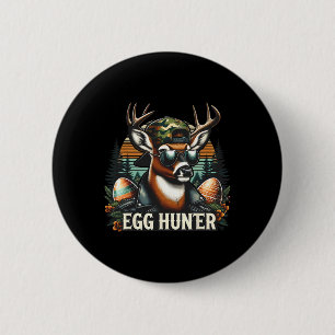 Egg Hunter Deer Buck Byckward Pet Deer Hunting Eas Ronde Button 5,7 Cm