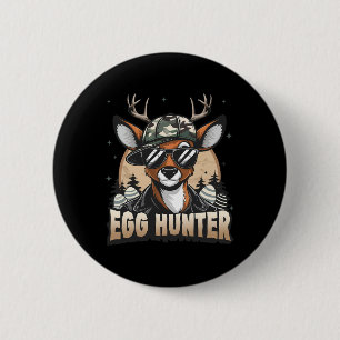 Egg Hunter Deer Buck Byckward Pet Deer Hunting Eas Ronde Button 5,7 Cm