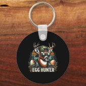 Egg Hunter Deer Buck Byckward Pet Deer Hunting Eas Sleutelhanger (Voorkant)