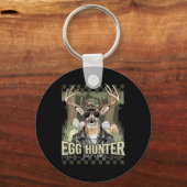 Egg Hunter Deer Buck Byckward Pet Deer Hunting Eas Sleutelhanger (Voorkant)