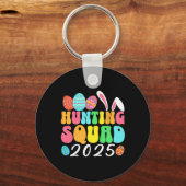 Egg Hunting Squad 2025 Easter Egg Hunt Familie Mat Sleutelhanger (Voorkant)