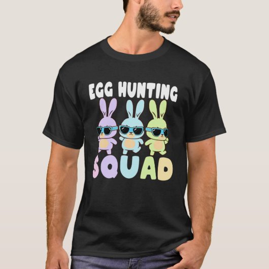 Egg Hunting Squad Easter Bunnies Egg Hunt T-shirt (Voorkant)