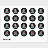 Egg Hunting Squad Graphic Easter Egg Hunt Ronde Sticker (Vel)