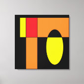 Egg Invader II - Ken Gage Abstracte kunst Canvas Afdruk (Voorkant)