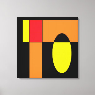 Egg Invader II - Ken Gage Abstracte kunst Canvas Afdruk