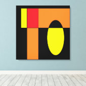 Egg Invader II - Ken Gage Abstracte kunst Canvas Afdruk (Insitu (Houten vloer))