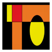 Egg Invader II - Ken Gage Abstracte kunst Perfect Poster (Voorkant)