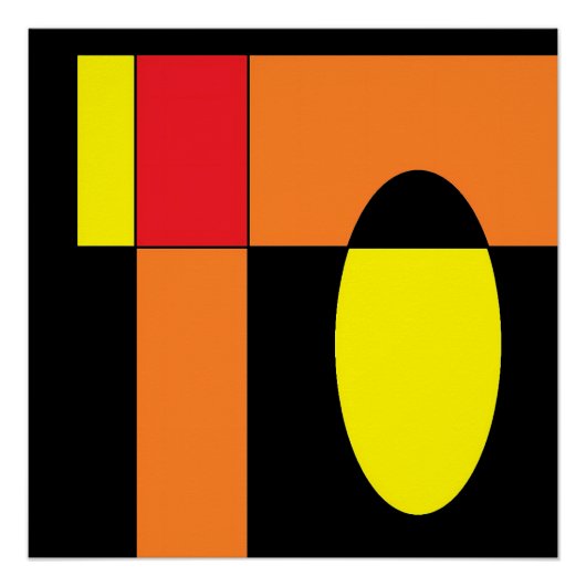 Egg Invader II - Ken Gage Abstracte kunst Perfect Poster (Voorkant)