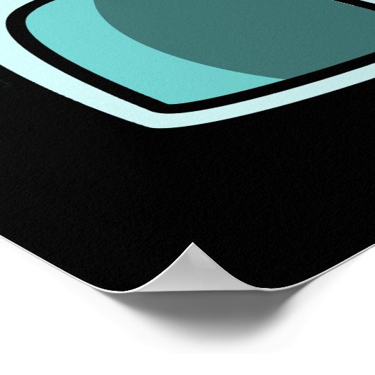 Egg-loo Funny Egg Pun Dark BG Poster (Hoek)