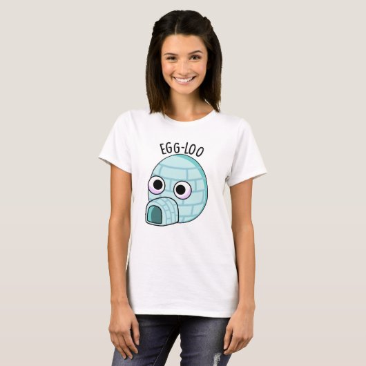 Egg-loo Funny Egg Pun T-shirt (Voorkant volledig)