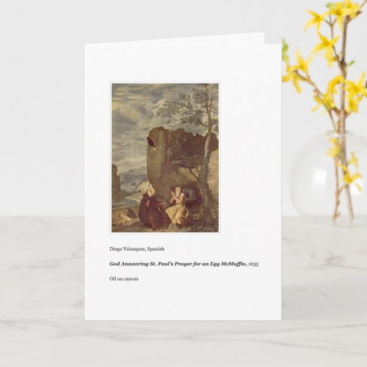 EGG MCMUFFIN VERJAARDAG KAART (Gele Bloem)