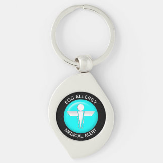 EGG Medical Alert Metal Sleutelhanger