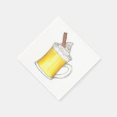 Egg Nog Eggnog Winter Holiday Drinken Servet (Hoek)