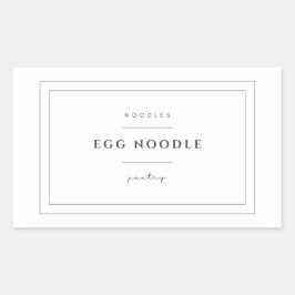Egg Noodles Etiket Sticker