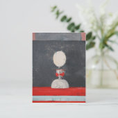 Egg over red and black briefkaart (Staand voorkant)