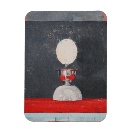 Egg over red and black magneet (Verticaal)