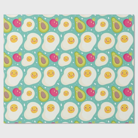 Egg Pattern Wrapping Paper Cadeaupapier (Vlak)