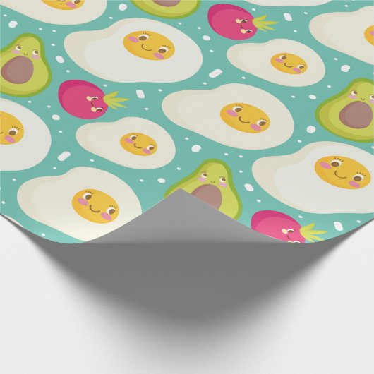 Egg Pattern Wrapping Paper Cadeaupapier (Hoek)