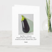 Egg Plant/Aubergine Kaart (Achterkant)