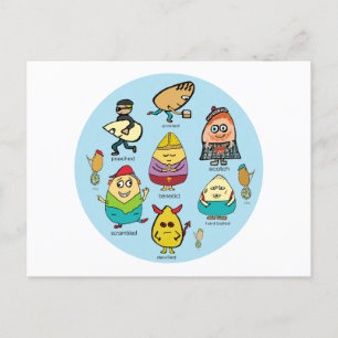 Egg Puns Briefkaart