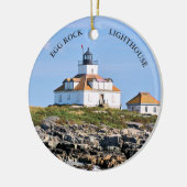 Egg Rock Lighthouse, Bar Harbor Maine Ornament (Links)