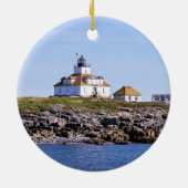 Egg Rock Lighthouse, Bar Harbor Maine Ornament (Achterkant)