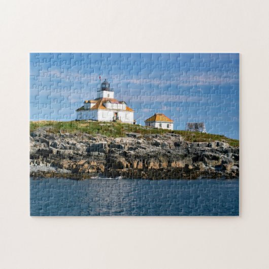 Egg Rock Lighthouse Bar Harbour Maine Jigzaag Puzz Legpuzzel (Horizontaal)