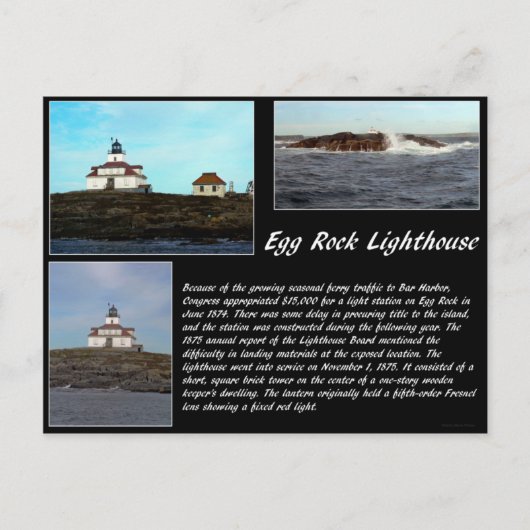 Egg Rock Lighthouse Briefkaart (Voorkant)