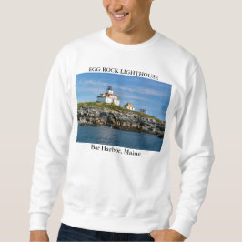 Egg Rock vuurtoren, Bar Harbour Maine Sweatshirt