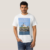 Egg Rock vuurtoren, Bar Harbour Maine T-Shirt (Voorkant volledig)