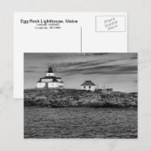 Egg Rock vuurtoren Maine-Briefkaart Briefkaart (Voorkant / Achterkant)