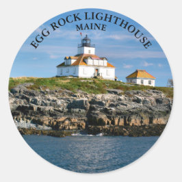 Egg Rock vuurtoren, Maine Round Stickers