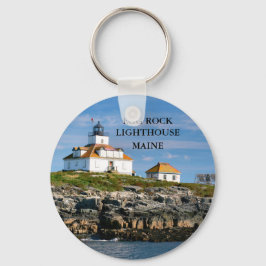 Egg Rock vuurtoren, Maine Sleutelhanger