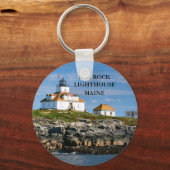 Egg Rock vuurtoren, Maine Sleutelhanger (Voorkant)